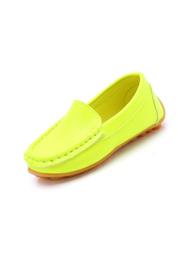 Toddler Little Kid Boys Girls Soft Slip On Loafers Dress Flat Shoes Boat Shoes Casual Shoes for Classic Versatile Non Slip Comfortable Shoe(2-2.5 Years,Male)