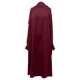 thumbnail image 1 of XXWXYD Toddler Musli𝗆 Dress, Solid Abaya Hijab Long Sleeve Dresses with Bow Tie Skirts for Kids Girls, Modest Comfy Prayer Outfit Eid Fashion, 1 of 4