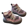thumbnail image 1 of XXWXYD Toddler Shoes Children's Velvet Thick Cotton Shoes Autumn Winter Velvet Thick Foot Anti Fall Snow Boots for Fashion Breathable Comfortable Shoe(4.5-5 Years,Purple), 1 of 8