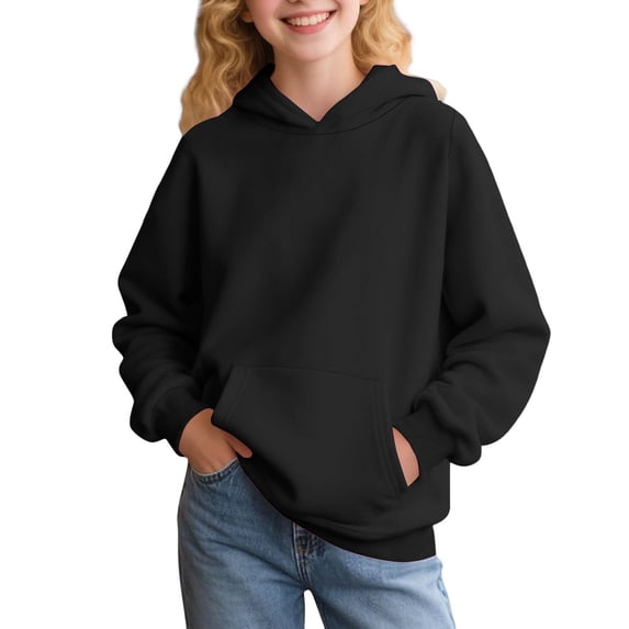 XXWXYD Trendy Teen Girls Long Sleeve Pullover Hoodie Casual Cute Sweatshirt Tops for Tween Girls 2-14T Cozy Fall Winter 2025 Fashion Outfits Wear