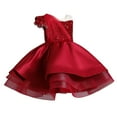 thumbnail image 1 of XXWXYD Vintag𝖾 Flower Tulle Dress Princess Maxi Gown Formal Puffy Ball Gown Girls Pageant Wedding Birthday Evening Par𝗍y Dress 2-12 Years Par𝗍y Gown Formal Wear, 1 of 4