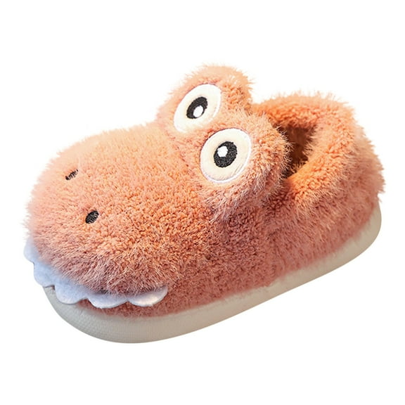 XXWXYD Warm Plush Memory 𝖥oam Slippers for Kids - Soft Sole Indoor/Outdoor Winter Shoes for Boys Girls Toddler Youth Non-Slip Comfort
