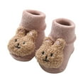thumbnail image 1 of XXWXYD Warm Winter Baby Shoes Cartoon Bear Shape Cute Baby Shoes Baby Soft Sole Shoes Walker Birthday Shower(0-6 Months,Male), 1 of 3