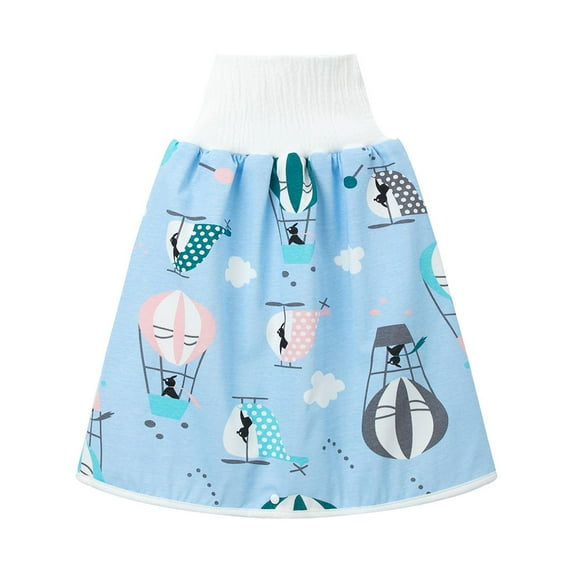 XXWXYD Waterproof Diaper Skirt for Baby Toddler Bed Wetting Training Diaper Shorts for Boys and Girls Night Time Baby Boys Girls Cartoon Waterproof Diaper Skirts Training Cloth 3 in 1 Diaper