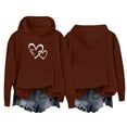 thumbnail image 1 of XXWXYD Youth Hoodie Sweatshirt Boys Girls Fleece Pullover Top Fashion Kids Teen Casual Winter Warm Cozy Loungewear Streetwear Everyday Outerwear, 1 of 7