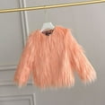 thumbnail image 1 of XXWXYD 𝖥aux 𝖥ur Shaggy Coat for Girls 1-10 Years, Long Sleeve Fuzzy Winter Jacket, Warm Plush Outerwear for Little Girls and Toddlers, 1 of 7