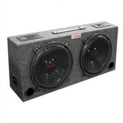 KIC120 Woofer Box Dual 12 2-Way Loaded Angle Style; 500Watts