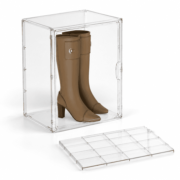 XXX-Large Clear Storage Case for Boots, Shoes, Handbags, and Collectibles