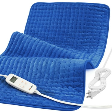 XXX-Large Heating Pad for Fast Relief fatigue, Sable [33'' x 17''] Ultra Soft Electric Heating Pad with 6 Heat Settings, Auto Off, Moist & Dry Heat Therapy for Neck Back Shoulder Relief and Cramps