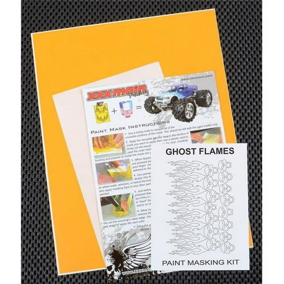 XXX Main Racing XXXM067L Ghost Flames Paint Mask