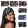 thumbnail image 1 of XXXFLOWER 6 Pcs Head Bands for Women Trendy Wide Knotted Headband Workout Fitness Yoga Athletic Head Wraps Boho Hair Accessories, 1 of 7