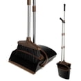 thumbnail image 1 of XXXFLOWER 54" Long Handle Heavy Duty Steel Dustpan with Broom and Dustpan (Black, Brown), 1 of 7