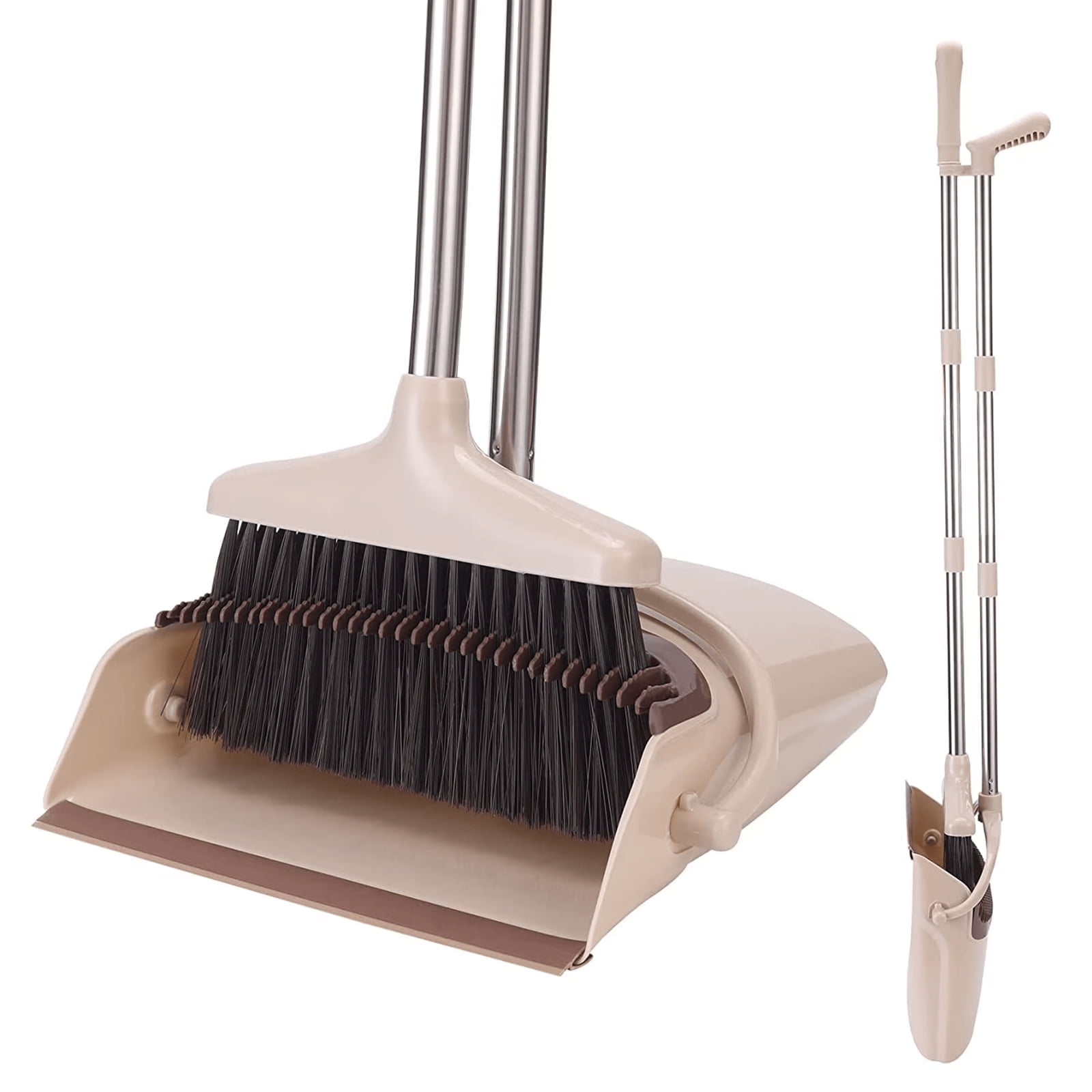 ボワイエ　フルセット XXXFLOWER Tall Office Broom and Dustpan Combo Set, Heavy Duty