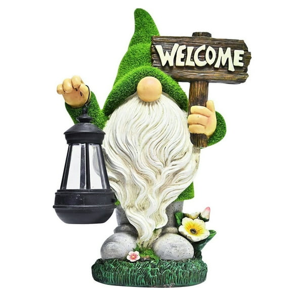 XXXFLOWER Gnome Statue Fairy Garden Funny Dwarf Figurines Resin Home Decor