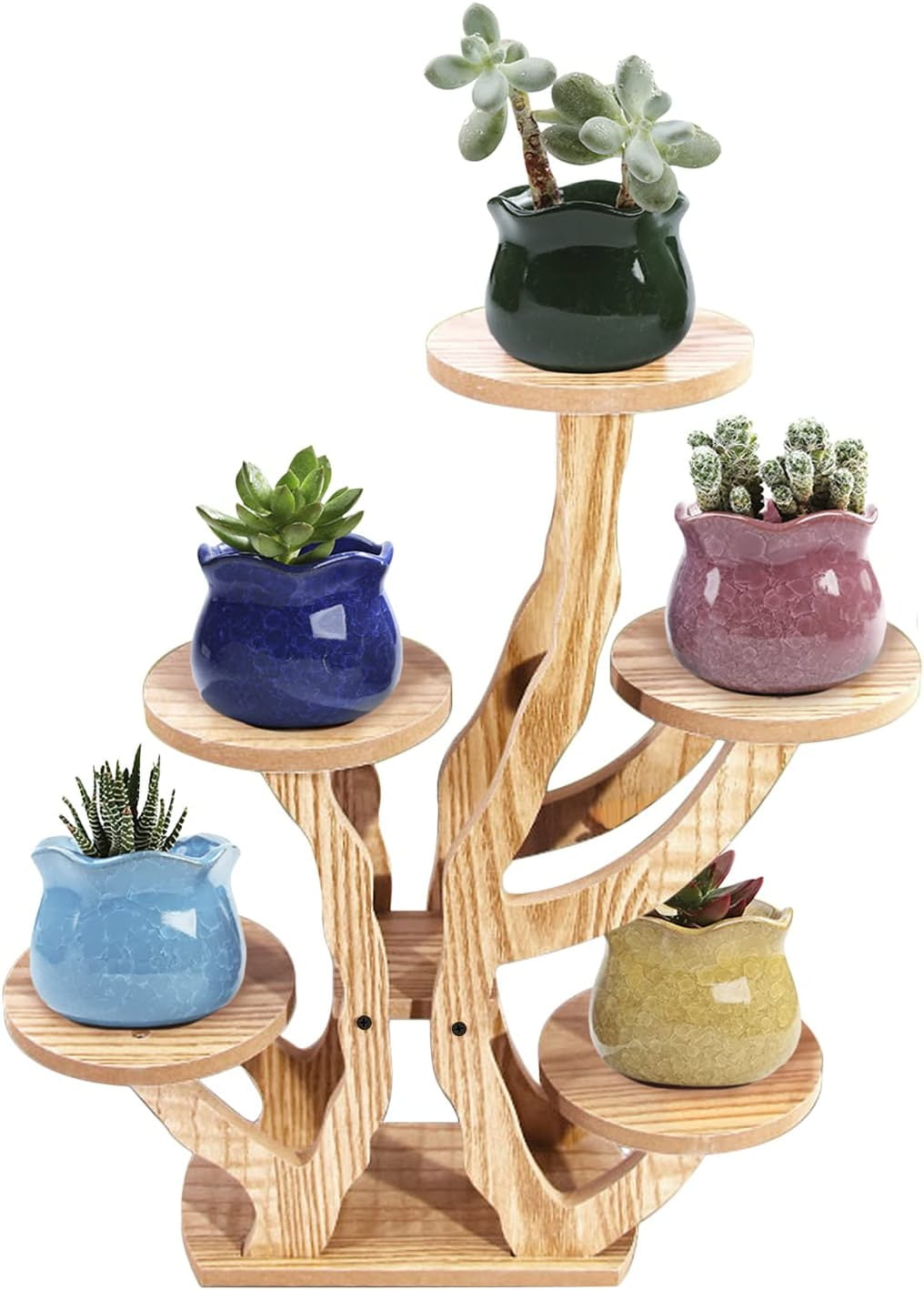 XXXFLOWER Tiered Plant Stands Succulent Pot Small Plant Shelf Stand for