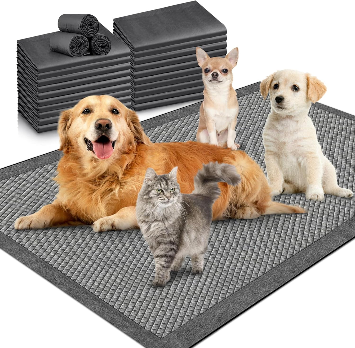Dog Pee Training Pads Super Absorbent Leakproof Quick Dry Pet Pee Wee Poo Toilet Mats Dispos
