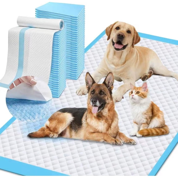 Extra Large Puppy Training Pads, XXXL 40 Pack 31x55 Inch, 7-Layer Quick-Dry Odor Control Leak-Proof Disposable, for Big Pets