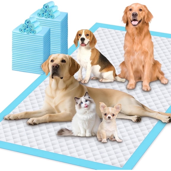Puppy Extra Large for Dogs 31"x47" 40 Count, Leak-Proof & Super Absorbent Dog Pee Pads, Thicken Disposable Potty Puppy Training for Cats Rabbits