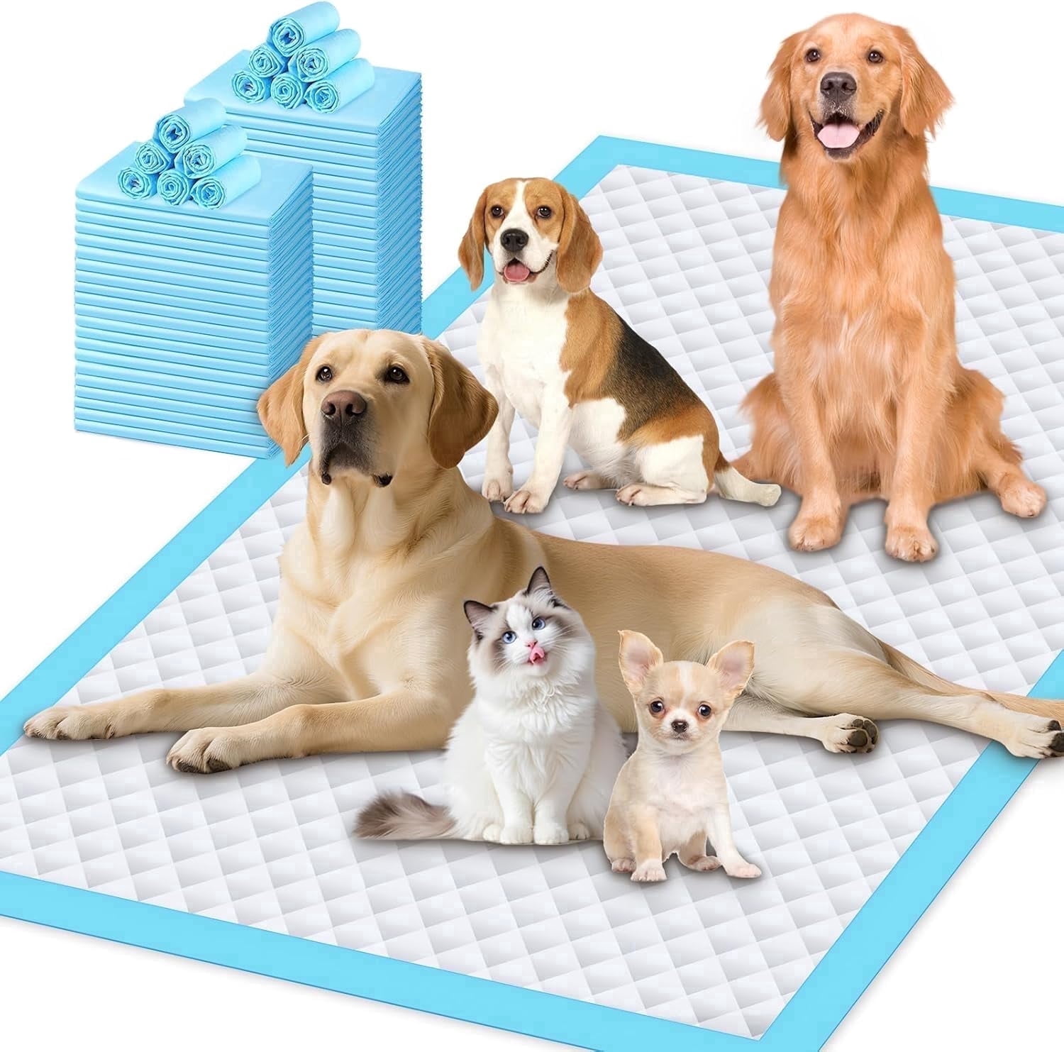 Puppy Extra Large for Dogs 31"x47" 40 Count, Leak-Proof & Super Absorbent Dog Pee Pads, Thicken Disposable Potty Puppy Training for Cats Rabbits