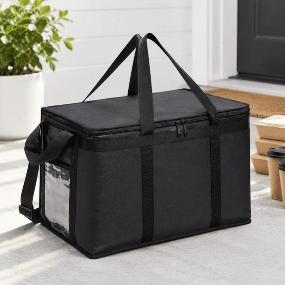 XXXL Reusable Insulated Food Delivery Bag Carrier, 15.91 x 12.20 x 3.19 inches