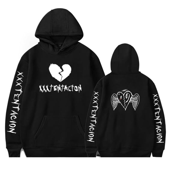XXXTentacion Gothic Graphic Hoodie - Unisex Hip Hop Rapper Jersey Casual Streetwear Sweatshirt
