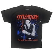 XXXTentacion Men's Official Merchandise I'm Lost Then I'm Found Tee T-Shirt (Large, Black)