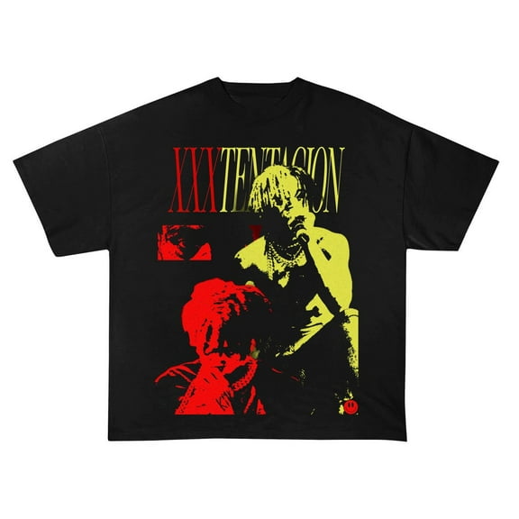 XXXTentacion T-Shirt, XXXTentacion Shirt, Unisex Retro Tee, Vintage Graphic Tee Unisex T-Shirt,Black Color,Size 2XL