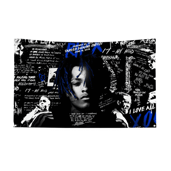 XXXTentacion Tapestry Home Decoration Flag to Hang Rapper Decor Flags Outdoor Bedrooms Garden Banners Accessories Gifts Flag