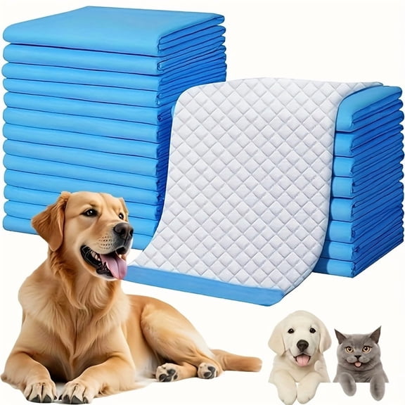 XXXXL 31 X47 Thicken Super Absorbent & Leak-Proof 8 Layers 40 Counts, Super Absorbent Dog Pee Pads, Disposable Potty Pads Dog Pee Pads Extra Large for Puppy, Surgery, Cats, Rabbits