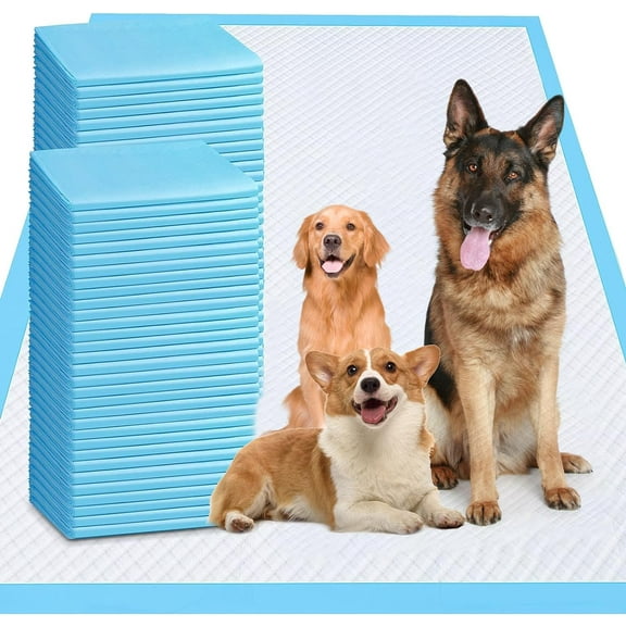 XXXXL Puppy Pee Pads for Dogs 31"x47" 40 Count, Extra Large Dog Pee Pads, Leak-Proof & Super Absorbent Dog Pee Pads, Thicken Disposable Potty Pads Puppy Training Pads for Cats Rabbits
