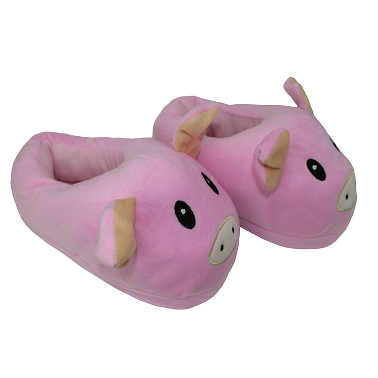 XXXXX Cute Pink Pig Slippers Plush Cotton Soft Warm Comfortable