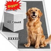 XXL-32*58 inches, 40 pieces, upgraded and thickened super absorbent and leak-proof puppy training mat, disposable toilet mat, can be used for pet training for large dogs