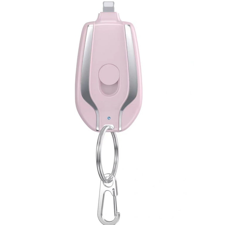 1500mAh Keychain Portable Charger for iPhone, Mini Power Pod