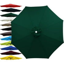 XXY 9ft 8 Rib Dark Green Patio Umbrella Canopy, UV Resistant