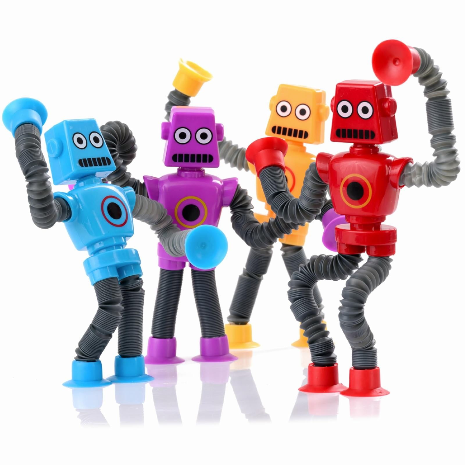 XXYoung Clearance Sale Nutty Toys Sensory Robot Toys 4Pk Top Tubes Toy