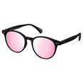 thumbnail image 1 of Round Polarized Sunglasses for Women Men Retro UV400 Protection Sun Glasses(Black/Pink), 1 of 6