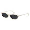 thumbnail image 1 of Trendy Polarized Sunglasses for Women Men Retro 90s Style Cat Eye Frame UV400 Protection Sun Glasses(Cream/Gray), 1 of 6