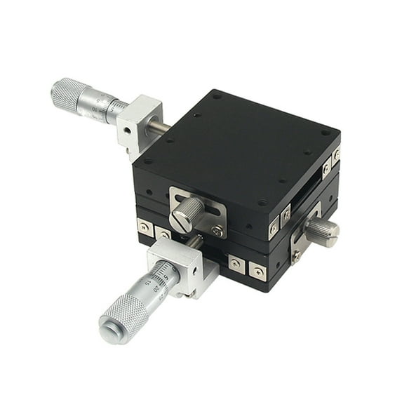 XY Axis LY60 60*60mm Trimming Station Manual Displacement Platform Linear Stage Sliding Table XY60-C XY60-R XY60-LM Cross Rail