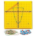XY Coordinate Pegboard (Moveable XY Axis), Geoboards With Rubber Bands