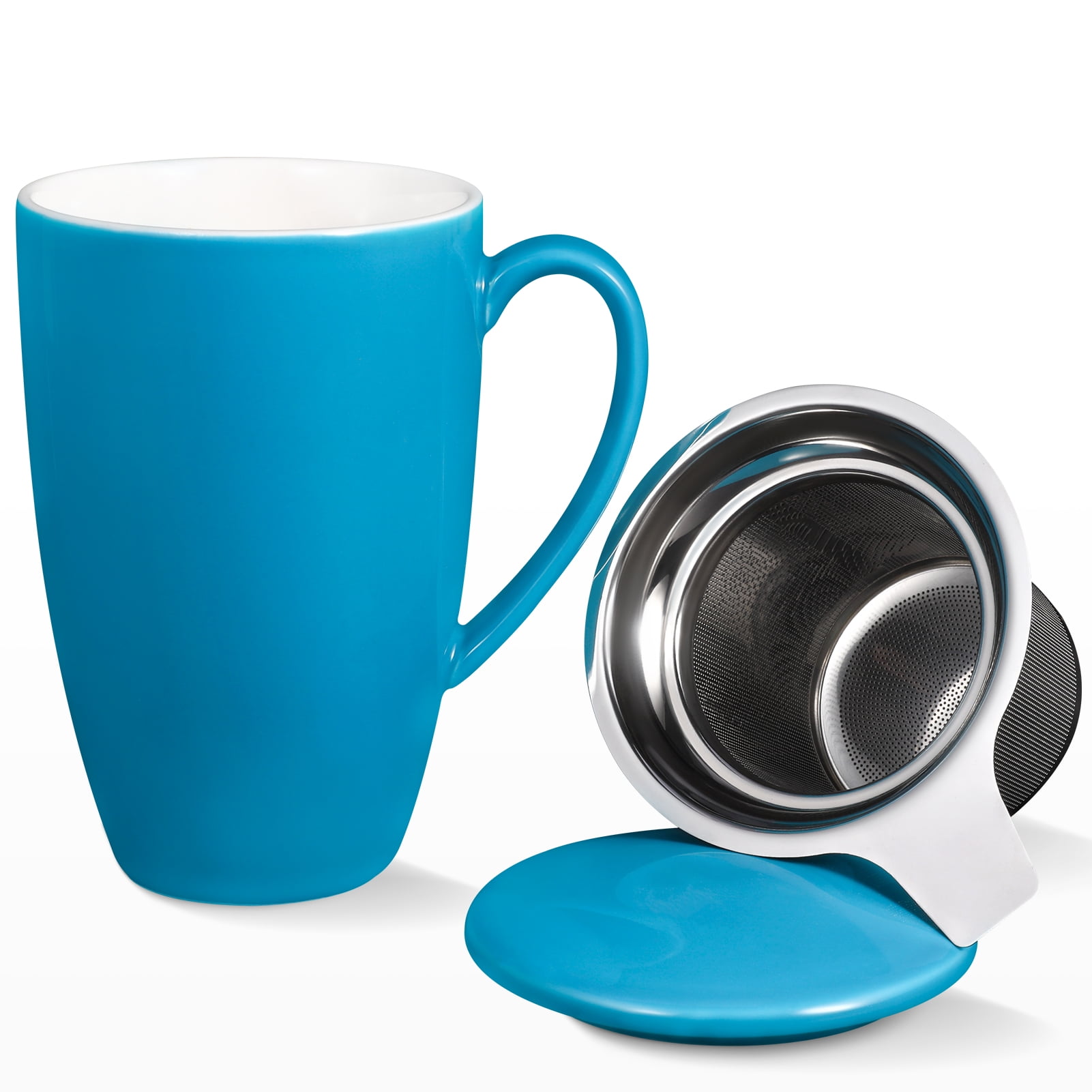 Deep Blue Ceramic Tea Infuser Mug – Taraluna - Fair Trade, Organic, Ethical  & American Made Gifts