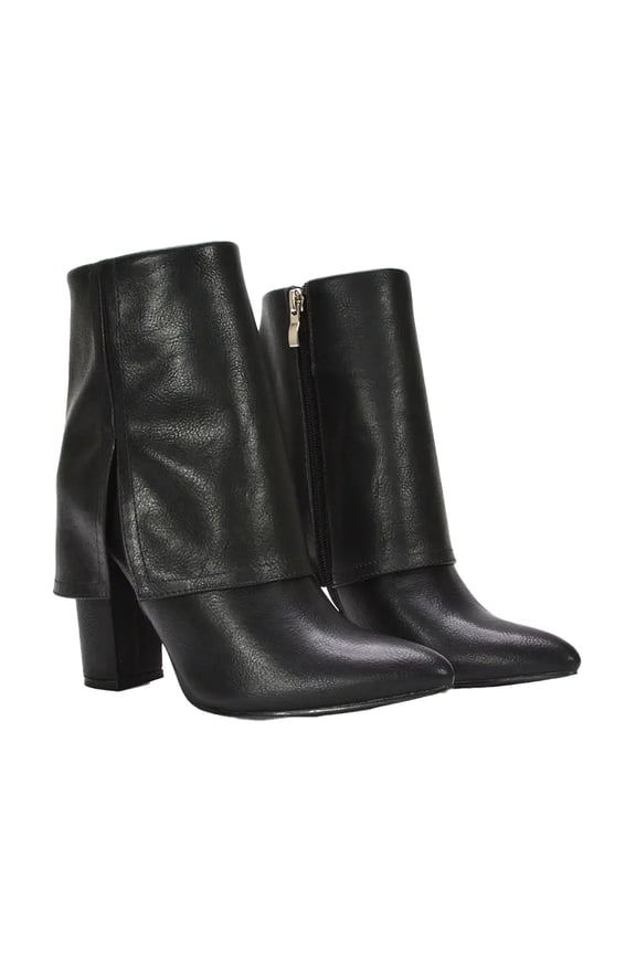 Womens Ayla Folded Collar Chelsea Boots