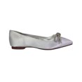 thumbnail image 1 of XY London Womens Blossom Bow Diamante Pointed Ballerina Flats, 1 of 4