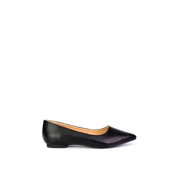 XY London Womens Bubbles Pointed Flat Ballerina Flats