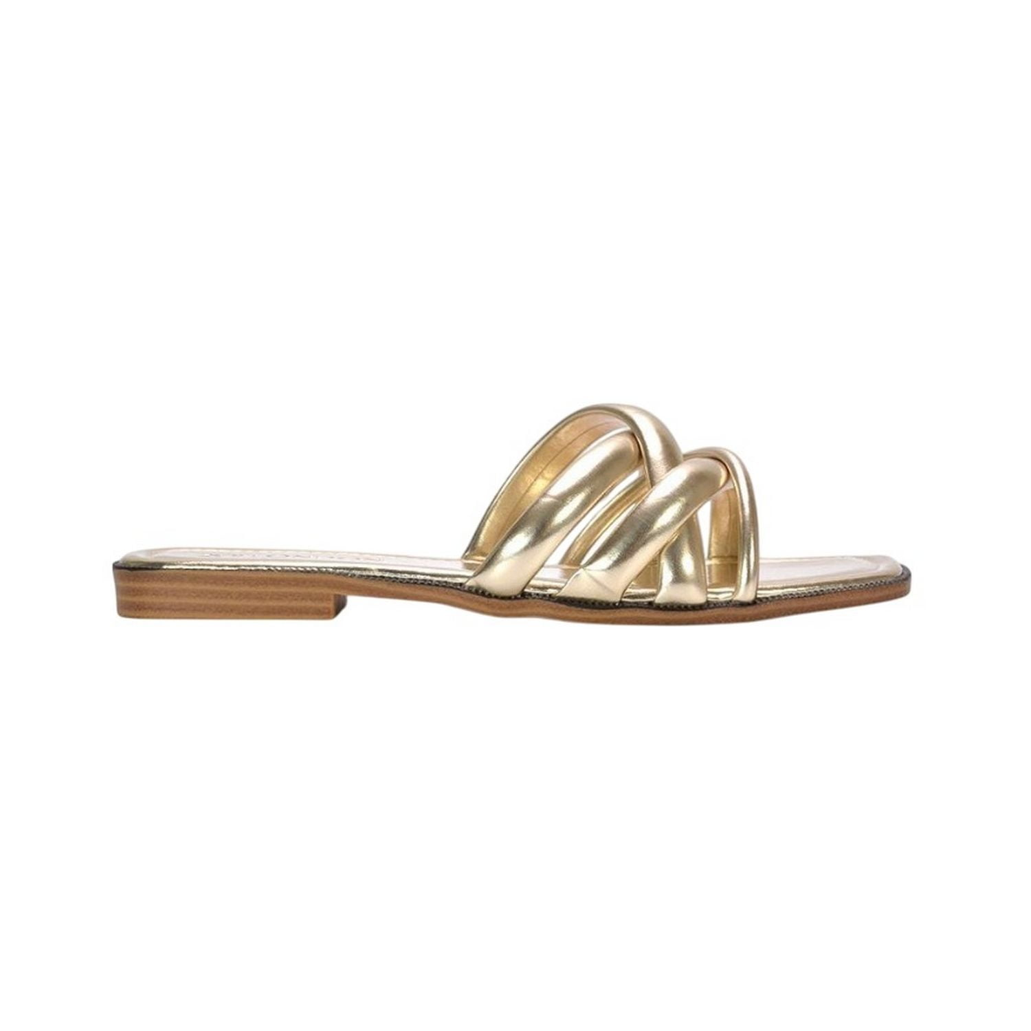 XY London Womens Fiona Strappy Open Toe Flat Sliders - Walmart.com
