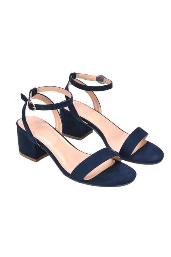 Womens Gemma Strappy Low Block Heel Sandals