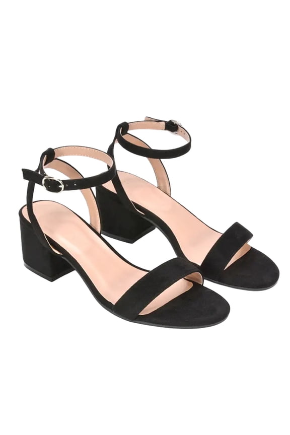 Womens Gemma Strappy Low Block Heel Sandals