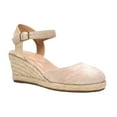 thumbnail image 1 of XY London Womens Joey Ankle Strap Wedge Espadrilles, 1 of 5