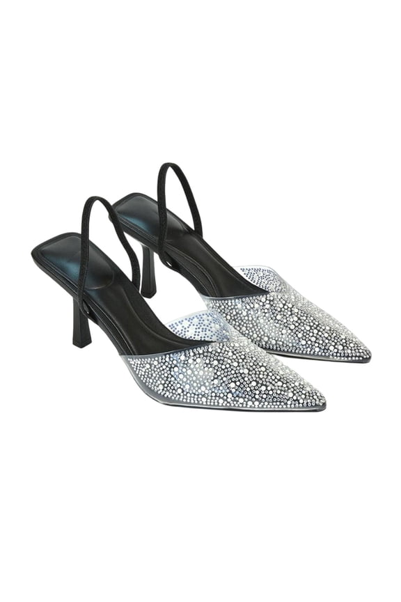 Womens Kadie Jewel Sling Back Court Pumps