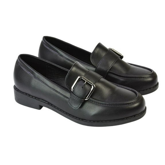 XY London Womens Kali Chunky Buckle Detail Loafers