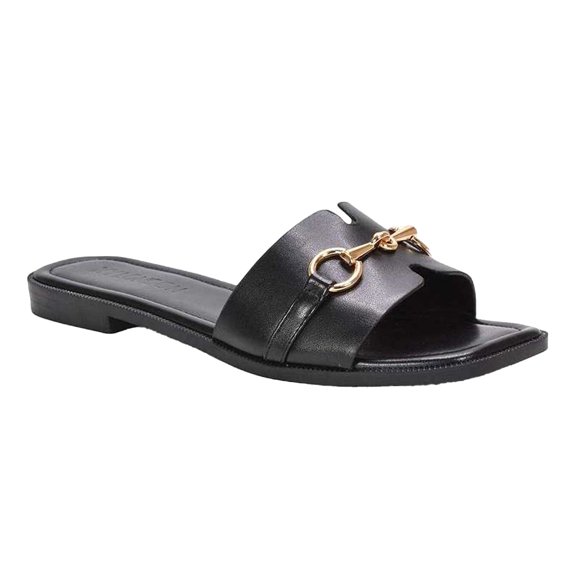 XY London Womens Lesley Buckle Detail Sandals